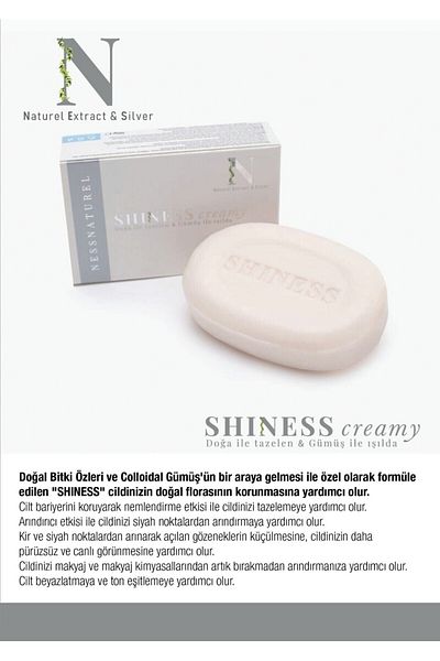 SHINES Silver Ion Plant Extract Creamy Soap