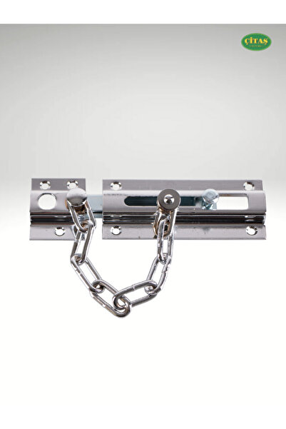 ÇİTAŞ LANT DE SIGURANȚĂ PENTRU UȘĂ DE OȚEL DE LUX DE CULOARE CROM LUCIOS