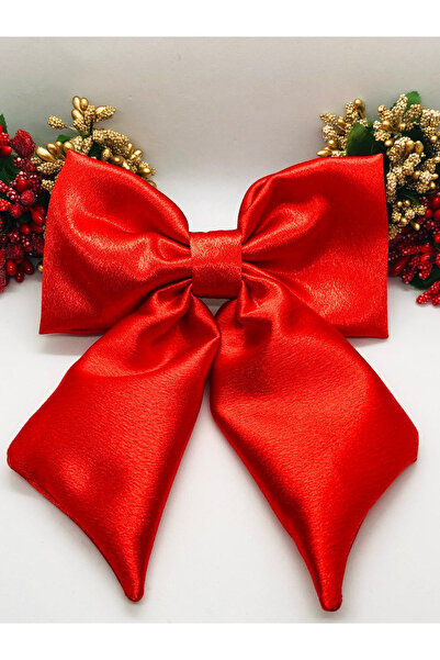 İnDerin Αυτόματη πόρπη με κόκκινο σατέν φιόγκο