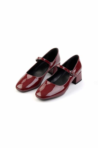 Bambi Burgundy Women's Classic Heeled Shoes K01213414008