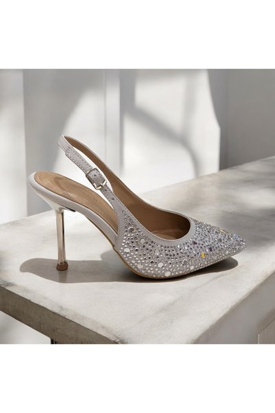 runa shoes taşlı topuklu stilleto model topuklu ayakkabı
