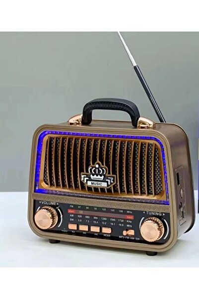 ataşbey RT-770 Led li Nostalji Bluetooth/USB/Sd kart/ Radyo mp3 Player Müzik Kutusu
