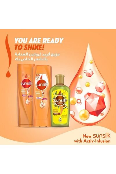 Sunsilk Set of mix Sunsilk shampoo Anti-chute hairfall And Instant Repair Shampoo 350ML