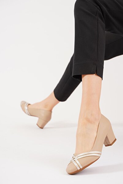 Moda Pie Ženska Cipele sa štiklom - Fagaus prekrižena traka Sa kamenčićima ko...