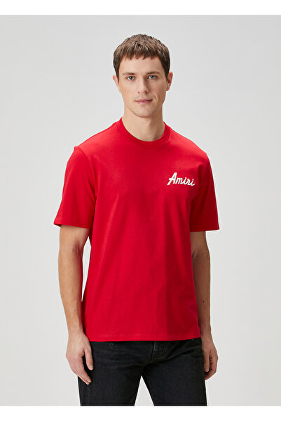 Amiri Red Logo Printed T-shirt