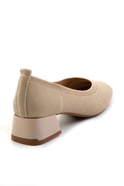 Bambi Bej Kadın Klasik Topuklu Ayakkabı K01213106282