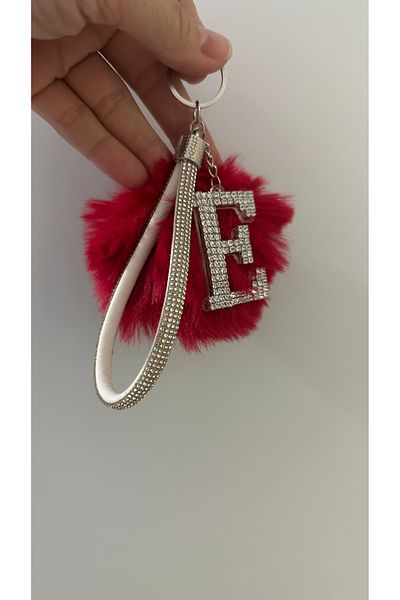 Mgs Μπρελόκ με πέτρινο γράμμα σχεδίασης Pompom