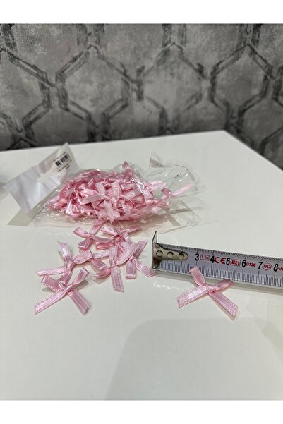 GÜNGÖR HEDİYELİK قوس ساتان وردي صغير 1 عبوة (80 قطعة)