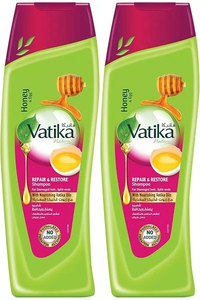 Vatika Honey And Egg Repair And Restore Shampoo 700 ml X 2