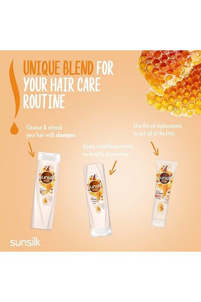 Sunsilk shampoo natural recharge honey anti breakage 350ML X 2
