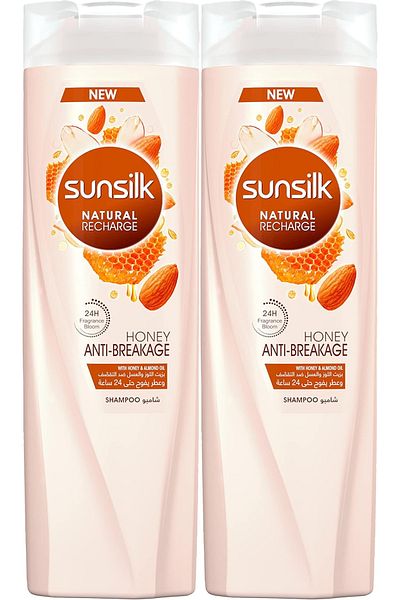Sunsilk shampoo natural recharge honey anti breakage 350ML X 2