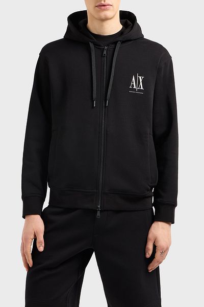 Armani Exchange Logo Cotton Regular Fit Hooded Sweat Men's Sweat Xm 000371   Af10818 Uc001