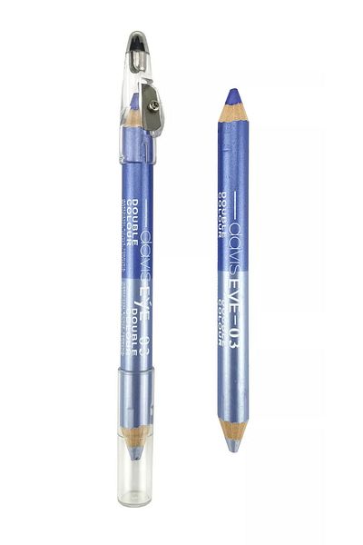 Davis Double Color Eyeliner Riding Eye Pencil – Waterproof, with Sharpener, Jumbo