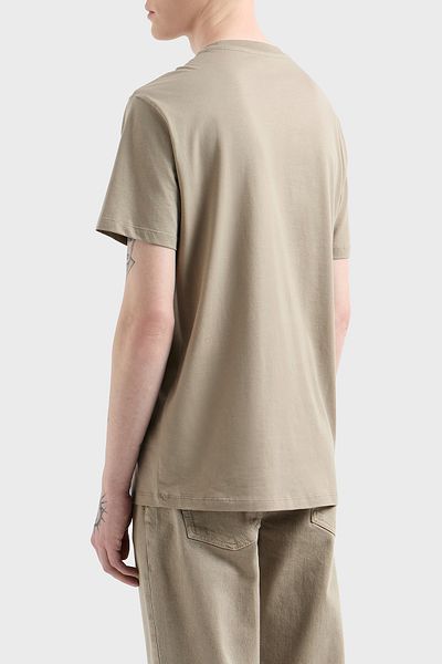 Armani Exchange Μπλουζάκι από 100% βαμβάκι με κανονική εφαρμογή με λαιμόκοψη