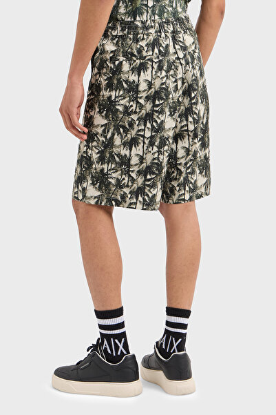 Armani Exchange Μοτίβο 100% βαμβακερό κανονική εφαρμογή κανονική μέση κοντή ανδρική SHORT XM000427 AF14869 F0039