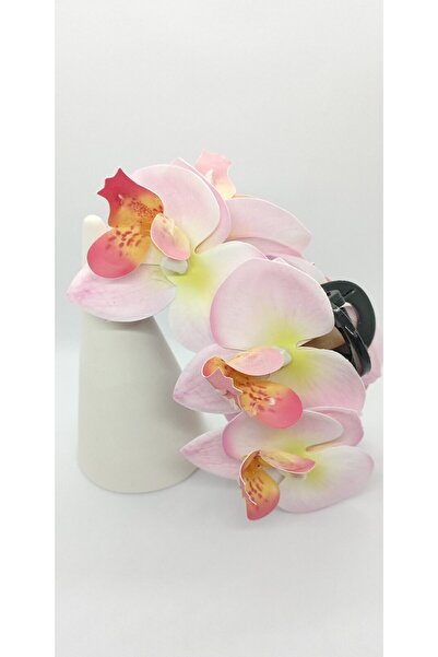 ndjewelry مشبك مزلاج الأوركيد الأصفر الوردي