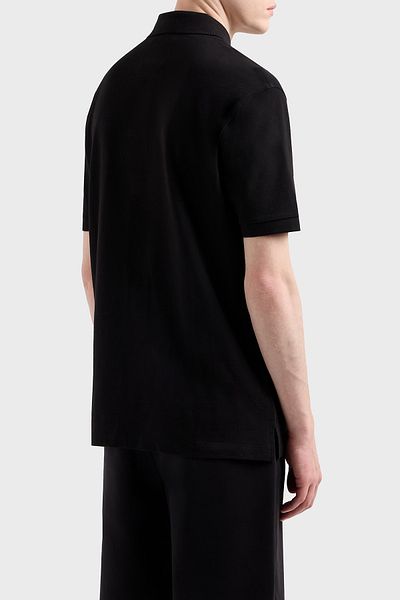 Armani Exchange 100% βαμβακερό κανονικό μπλουζάκι με κουμπιά γιακά πόλο ανδρικό μπλουζάκι με λαιμόκοψη XM 000367   Α