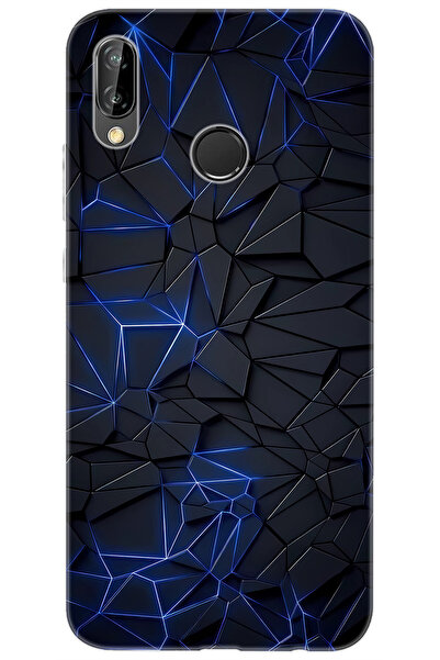 Ceppare Huawei P20 Lite (ANE-LX1) Uyumlu Kılıf Desen Baskılı Silikon Prizmati...