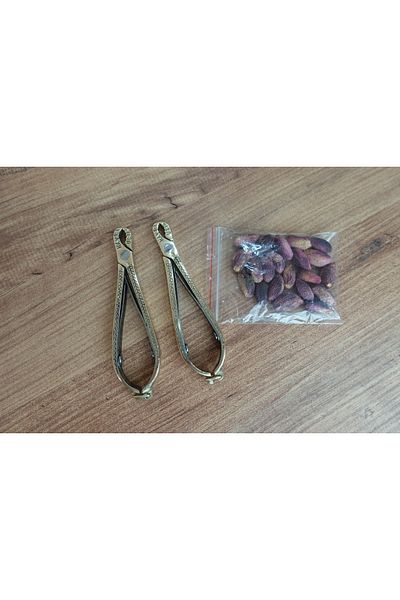 yeşiliseviyorum 2 Pieces Hayri Master Pistachio Pistachio Cracker Cracker Good Quality Long Lasting September Pistachio Gift