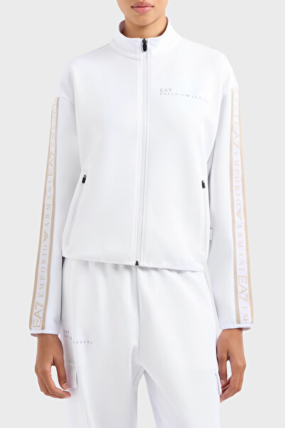 EA7 Logolu Regular Fit Dik Yaka Fermuarlı Sweat SWEAT 7W000275 AF12501 U0002