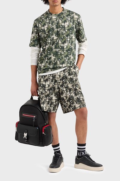 Armani Exchange Patterned 100% Cotton Regular Fit Normal Waist Short Men Short Xm000427 Af14869 F0039