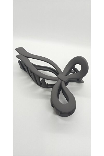 ndjewelry ماتي اللون الرمادي القوس مزلاج مشبك