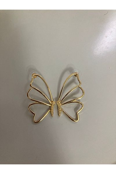 ırmco Butterfly Wing Gold Belt Earrings Special Series