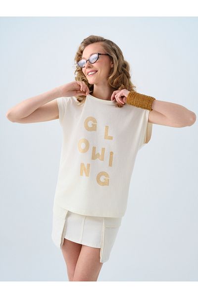 Loft Women's Regular Fit T-Shirt - Sleeves