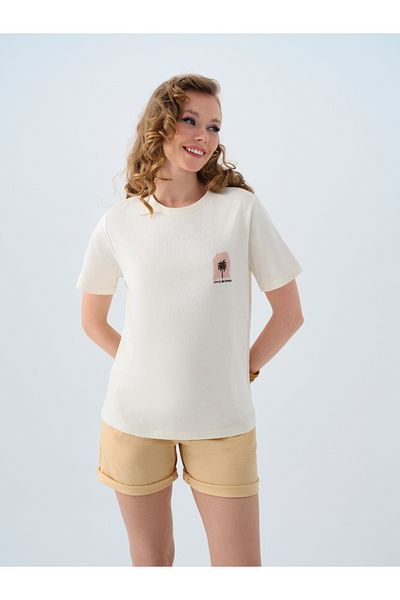 Loft Women's Regular Fit T-Shirt - Sleeves