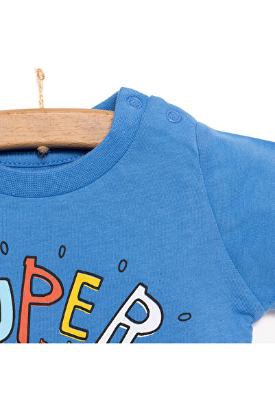 ebebek Hello Baby Ανδρικό μπλουζάκι Basic Super Dinosaur με τύπωμα για αγοράκι