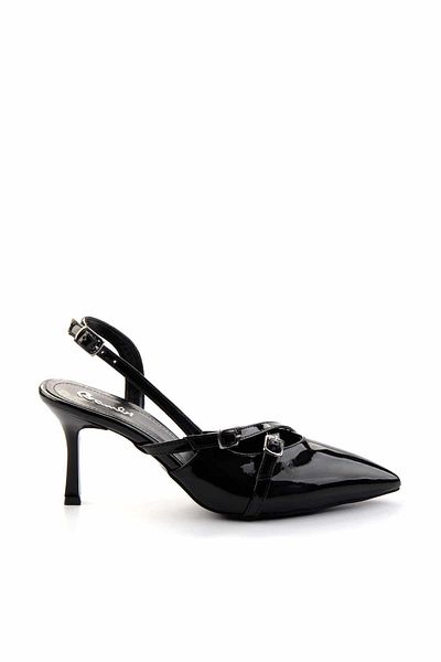 Bambi Schwarze klassische Damenschuhe mit Absatz K01397441308