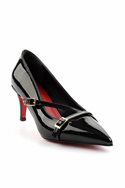 Bambi Siyah Kadın Klasik Topuklu Ayakkabı K01455025008