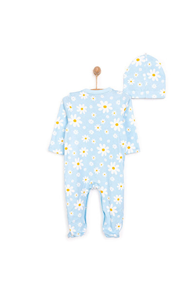 ebebek Hello Baby HelloBaby Yenidoğan Çiçek Baskılı Kız Tulum-Şapka Kız Bebek