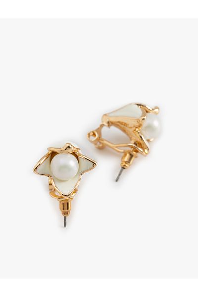 Koton Floral Pearl Earrings
