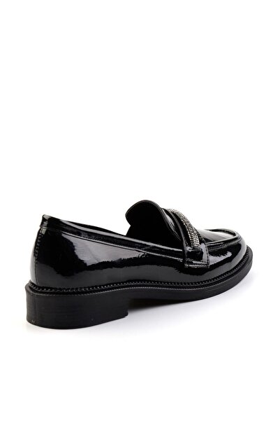 Bambi Siyah Kadın Loafer Ayakkabı K01474090108