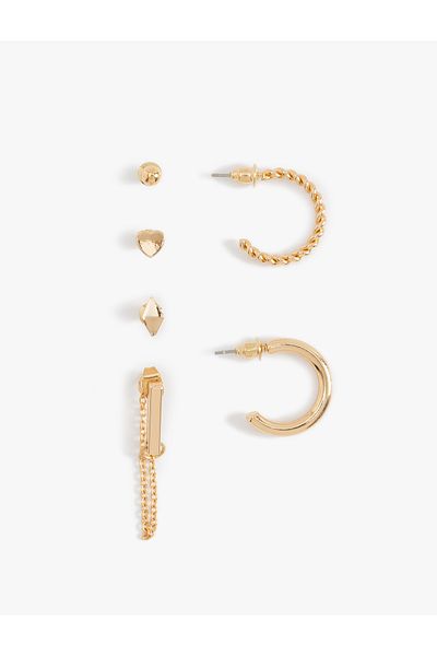 Koton Set of 6 Ball and Hoop Earrings