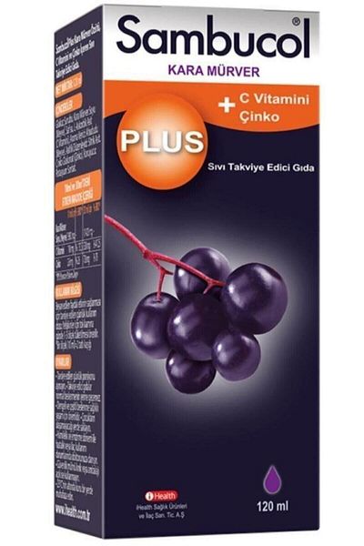 IHealth Sambucol Plus Black Elderberry Extract Vitamin C & Zinc 120 ml