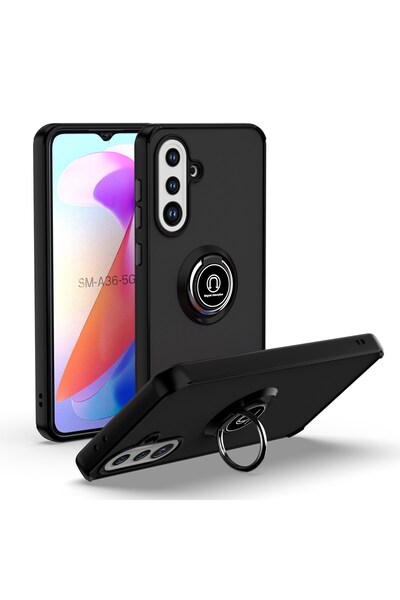 Rivor Samsung Galaxy A36 Kılıf Kamera Korumalı Standlı Buzlu Kenarları Renkli...