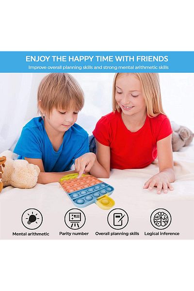 Yelajoy Silicone Push Pop Bubble Fidget Sensory Toy,Autism Special Needs Stress Reliever,Ice Cream