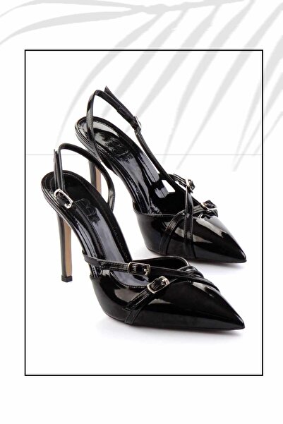 Bambi Black Women's Classic Heeled Shoes K 01667010108