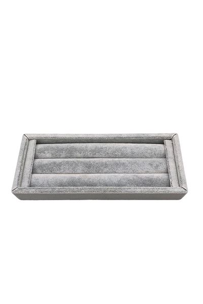 MeGass Dekor Domestic Production Small Size Suede Fabric Gray Color 18 / 7 Cm Roll Drawer Ring Stand