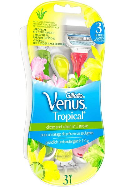 Gillette Venus Tropical Women's Disposable Razors 3 Pack X 2