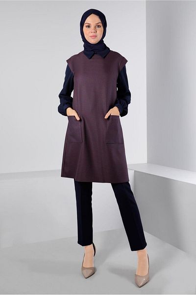 Alvina Pocketed Patterned Tunic 43429