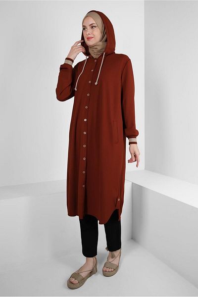 Alvina TUNIC WITH HOODED CUFFS WITH RUBBER 43833