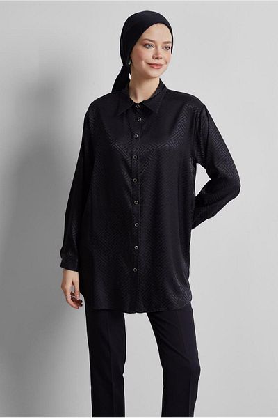 Alvina Satin Jacquard Tunic 45375
