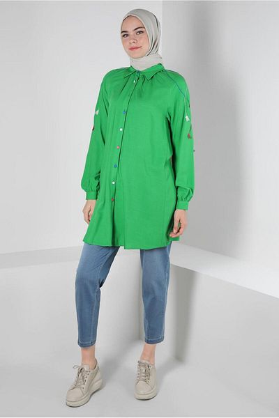 Alvina TASSEL DETAIL BUTTONED TUNIC 43913