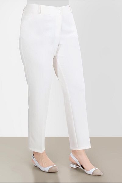 Alvina Pantaloni clasici din material creponat - 70355