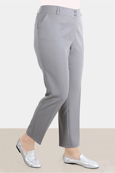 Alvina Crepe Fabric Classic Trousers - 70355