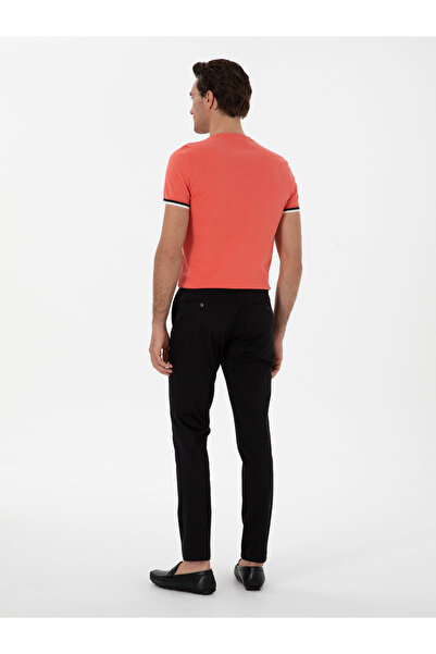Cacharel Siyah Slim Fit Pamuk Karışımlı Kanvas Pantolon 50298899-VR046