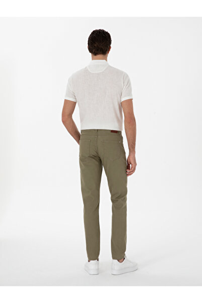 Cacharel Yeşil Slim Fit Pamuk Karışımlı Jean Pantolon 50298904-VR054